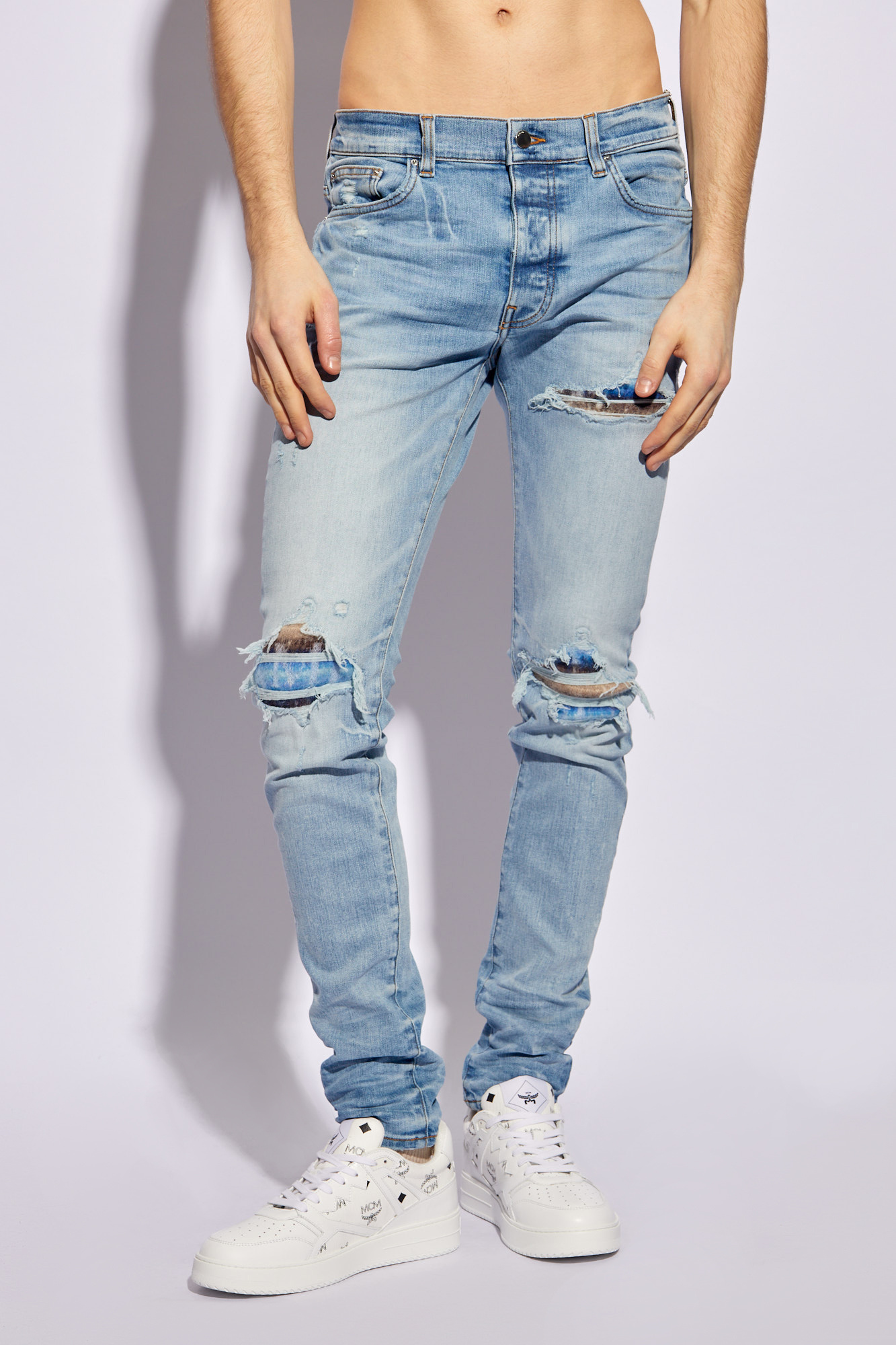 Blue Jeans with destroyed effect Amiri - buy trendyol side